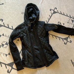 Fitted athlete black jacket